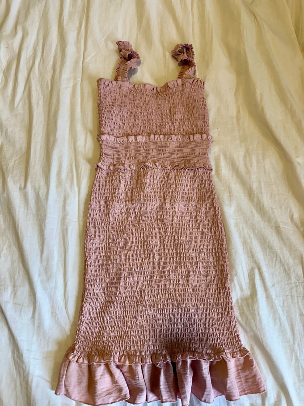 Women’s Love Tree  Pink Ruffled Dress Size M